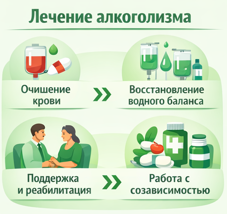лечение алкоголизма в Домодедово этапы